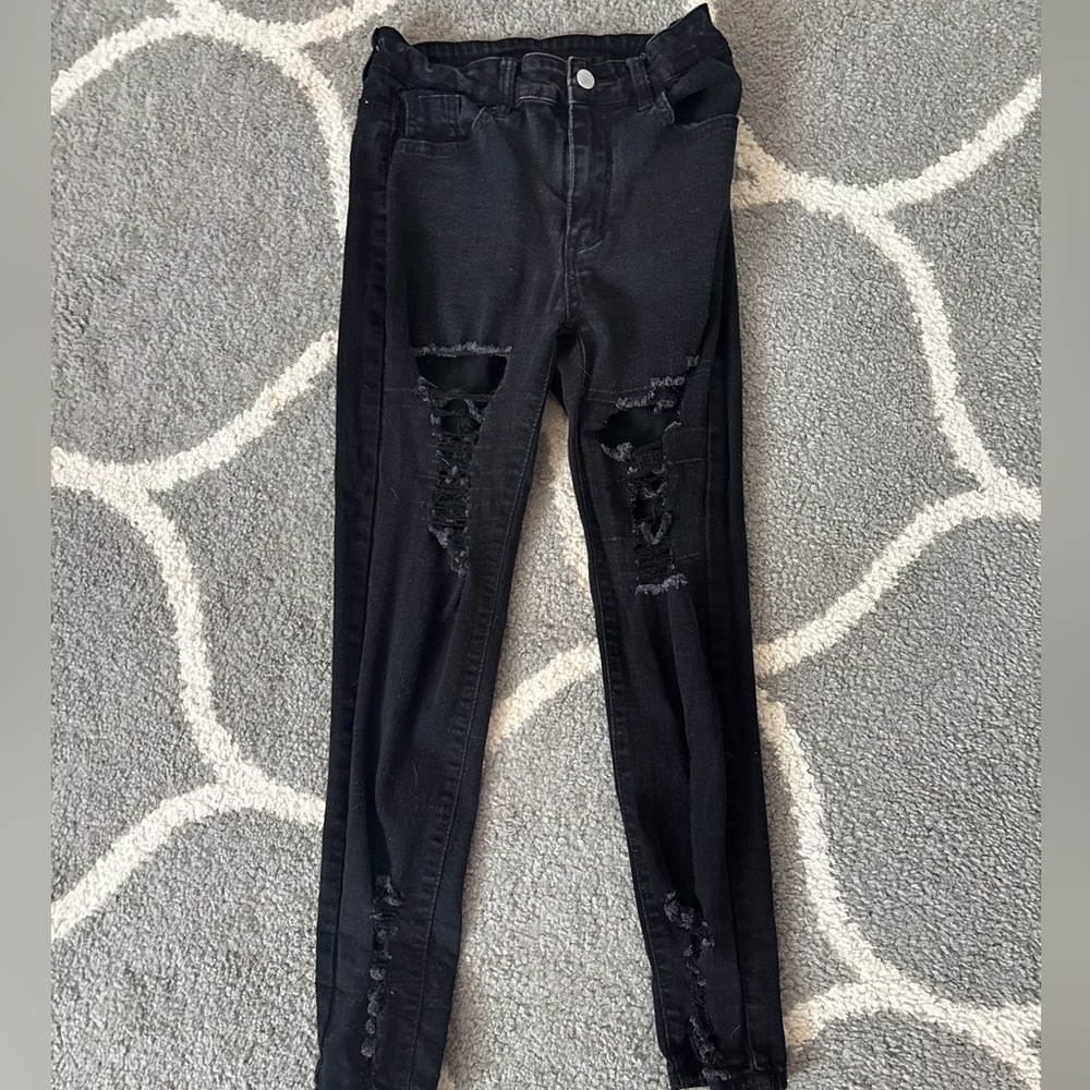 SHEIN Women's Dark Gray Jeans